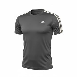 Adidas Men's Dark Gray Short Sleeve Tee
